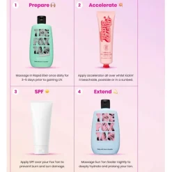 THE FOX TAN Accelerators Cherry Blush Rapid Warming Balm von