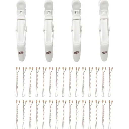 T3 Accessoires Clip Kit with 4 Alligator Clips and 30 Rose Gold Bobby Pins von Online