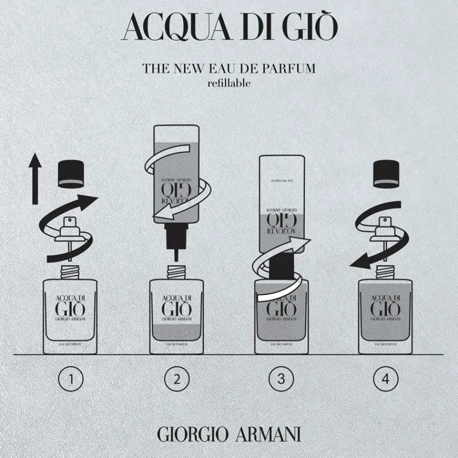 Armani Acqua di Giò Homme Eau de Parfum Spray - nachfüllbar von Clearance