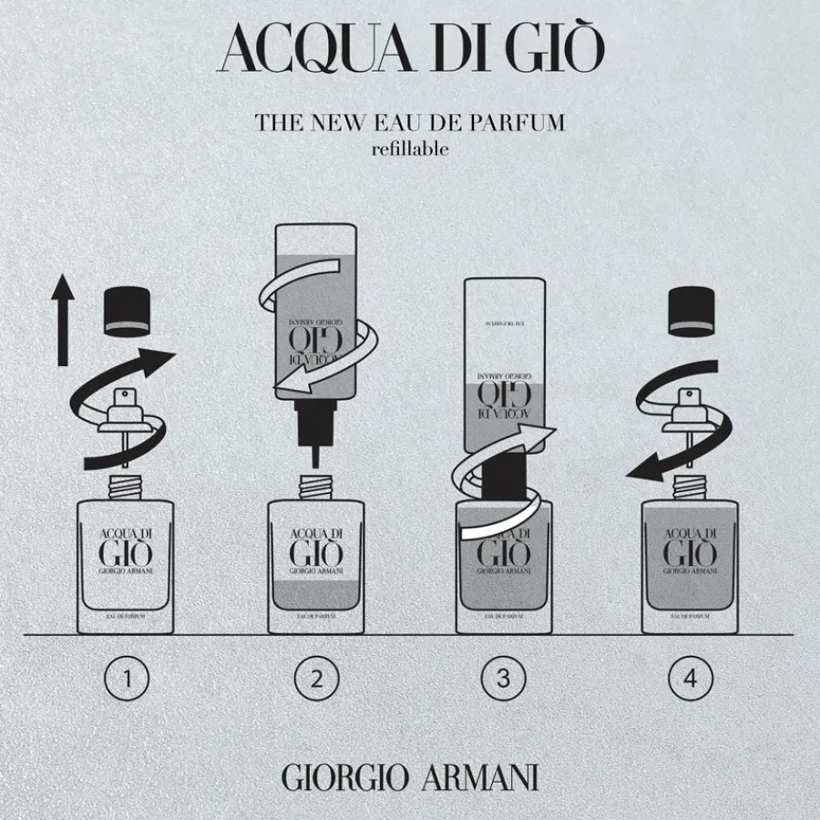 Armani Acqua di Giò Homme Eau de Parfum Spray - nachfüllbar von Clearance