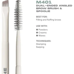 Morphe Augenpinsel M401 Dual-Ended Angled Brow Brush & Spoolie von