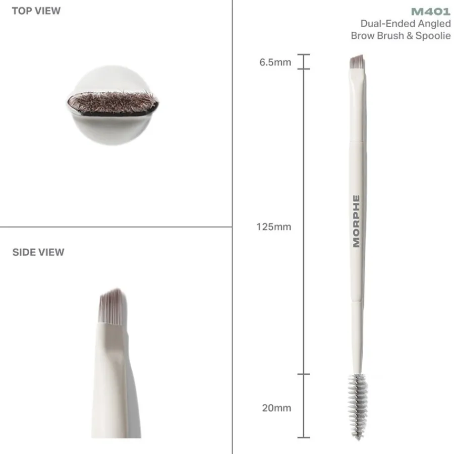 Morphe Augenpinsel M401 Dual-Ended Angled Brow Brush & Spoolie von