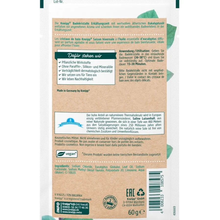 Kneipp Badekristalle Badekristalle Erkältungszeit von Hot