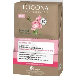 Logona Bio-Rosenextrakt & Apfelsamenextrakt Moisture Lift Straffende Feuchtigkeits-Maske Anti-Aging Pflege von