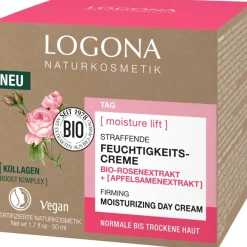 Logona Bio-Rosenextrakt und Apfelsamenextrakt Moisture Lift Straffende Feuchtigkeitscreme von Online