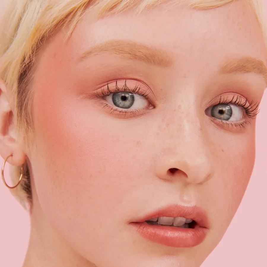 Benefit Blush Shellie Rouge Mini Softem Rosa mit Perlmuttschimmer von