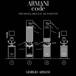 Armani Code Homme Eau de Toilette Spray - nachfüllbar von
