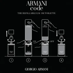 Armani Code Homme Eau de Toilette Spray - nachfüllbar von