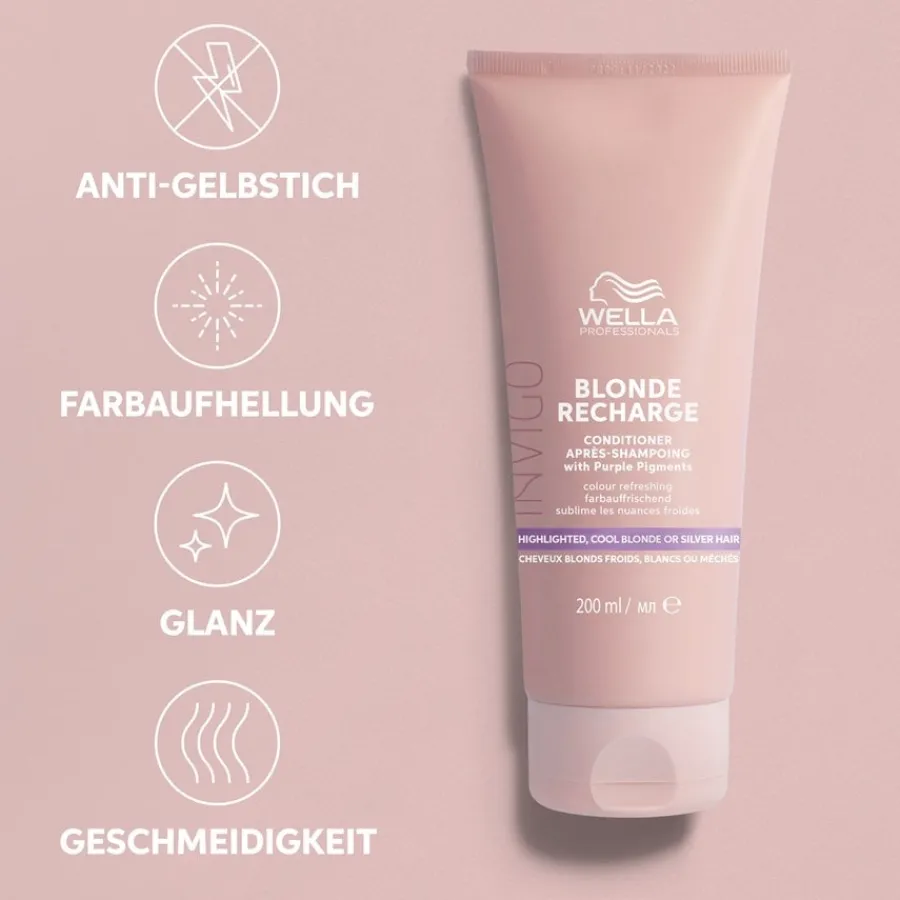 Wella Color Recharge Color Refreshing Conditioner Cool Blonde Blonde Recharge von New