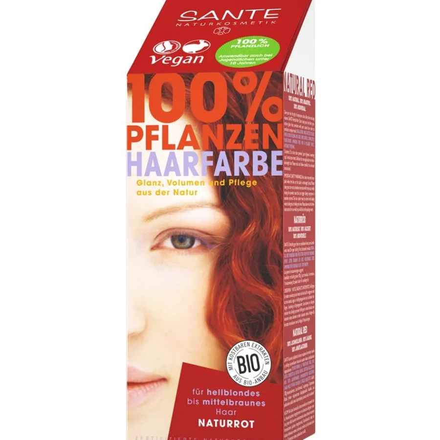 Sante Naturkosmetik Coloration 100% Pflanzen-Haarfarbe-Pulver von Outlet