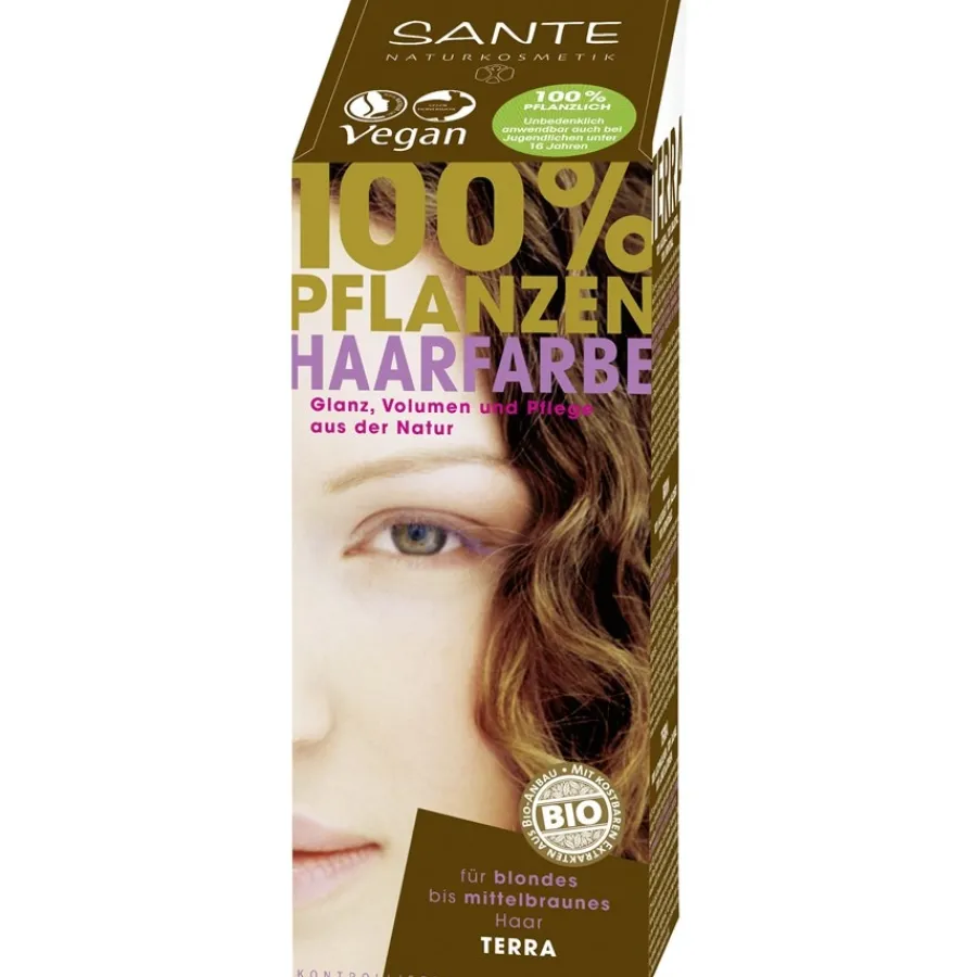 Sante Naturkosmetik Coloration 100% Pflanzen-Haarfarbe-Pulver von Outlet