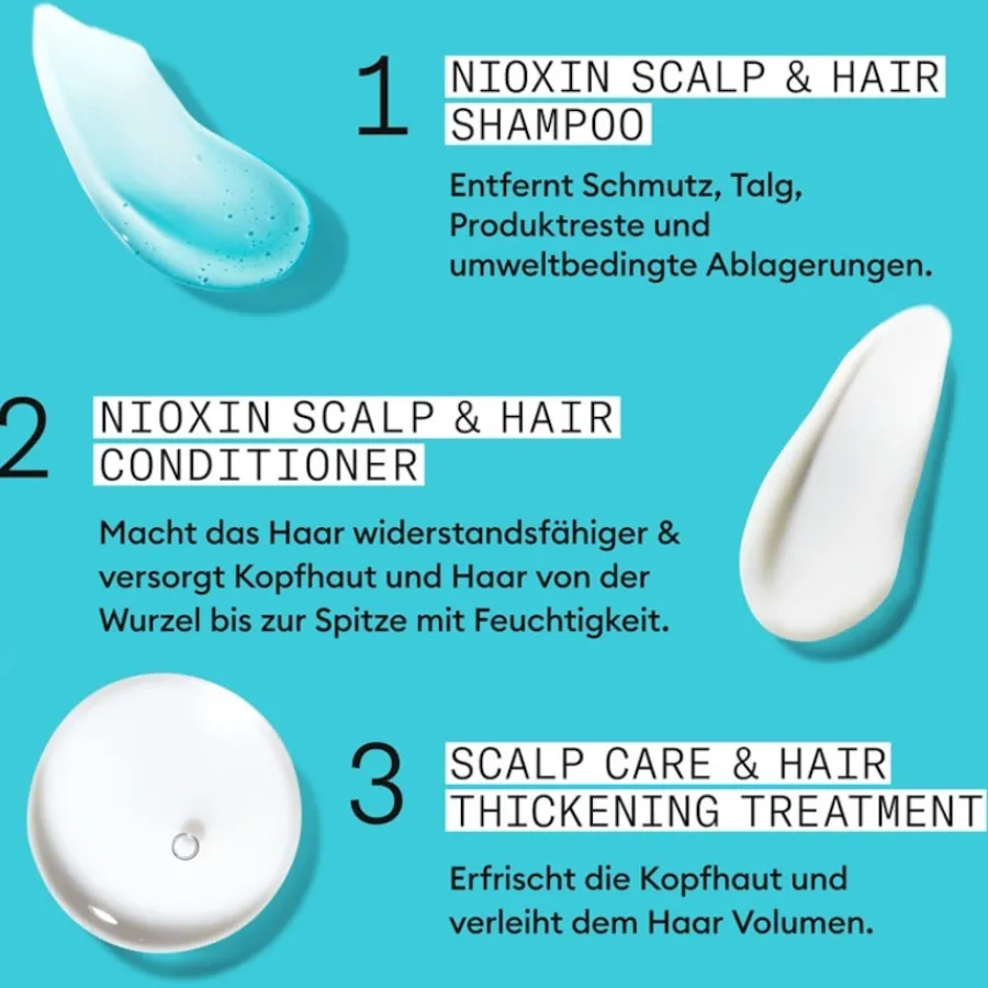 Nioxin Coloriertes, dezent dünner werdendes Haar 3-Step-System Set Colored Hair Light Thinning von