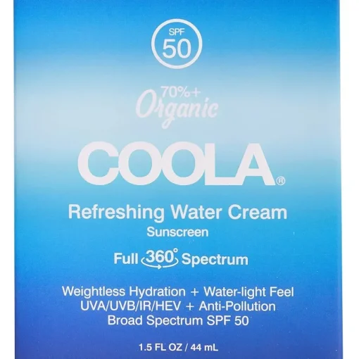 Coola Refreshing Water Cream SPF 50 Sunscreen Hot