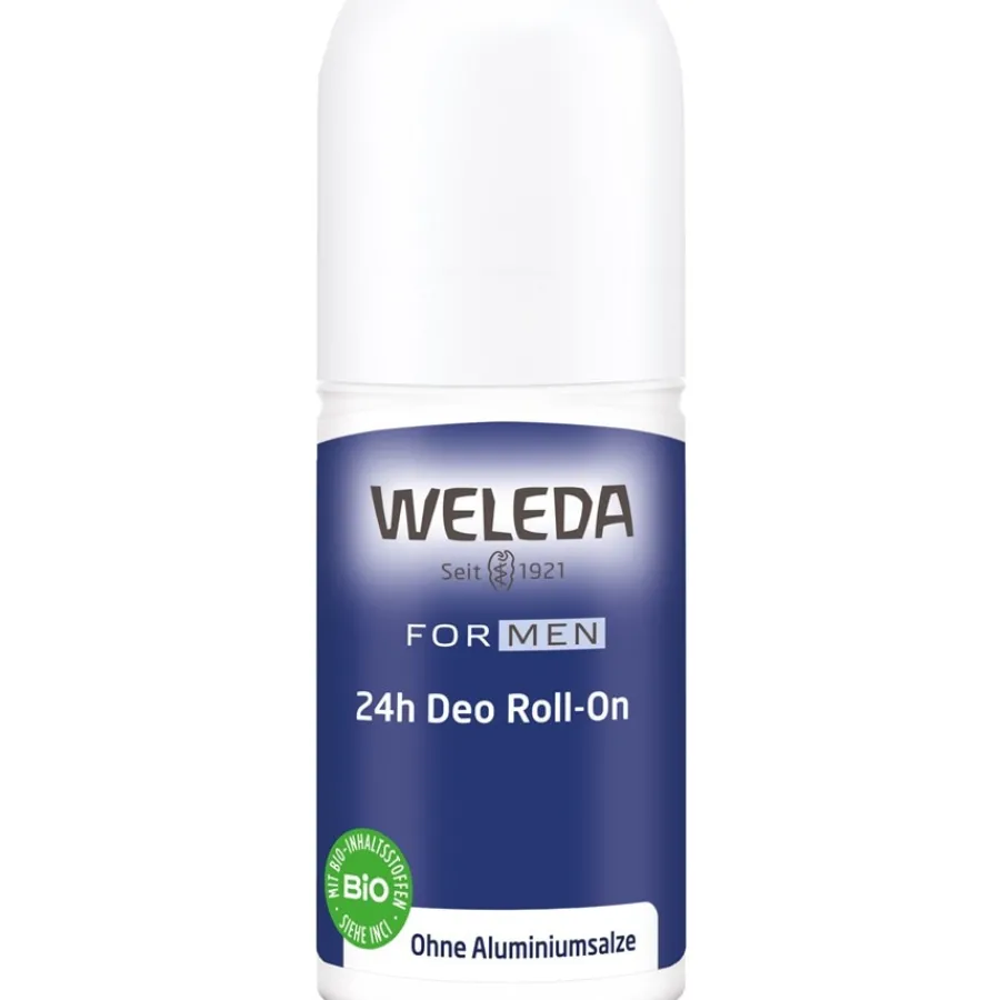 Weleda Deodorants For Men 24h Deo Roll-On Zuverlässiger Schutz & belebend-herber Duft ohne Aluminiumsalze von Online