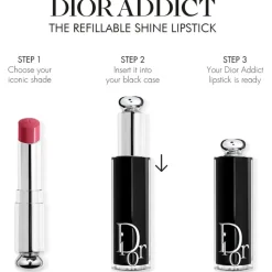 DIOR Addict Refill Refill für den Lippenstift mit Glanz-Finish – Intensive Farbe – 90 % Inhaltsstoffe natürlichen Ursprungs