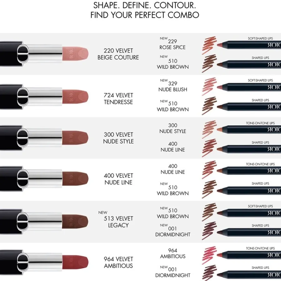 DIOR Rouge Contour Langanhaltender Lippenkontourstift