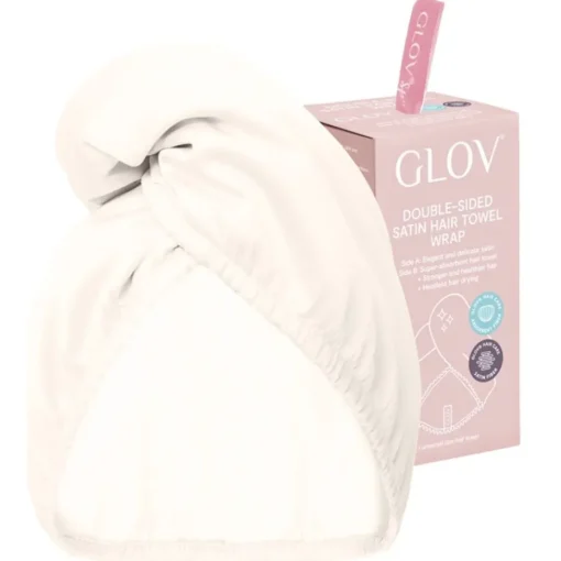 GLOV Doppelseitiger Satin-Mikrofaser Haarturban Hair Wrap Satin von