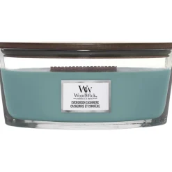WoodWick Duftkerzen Ellipse Evergreen Cahsmere von