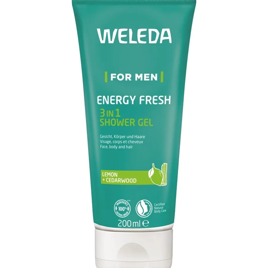Weleda Duschgel For Men Energy Fresh 3in1 Shower Gel Zitrisch-spritziger Duft von