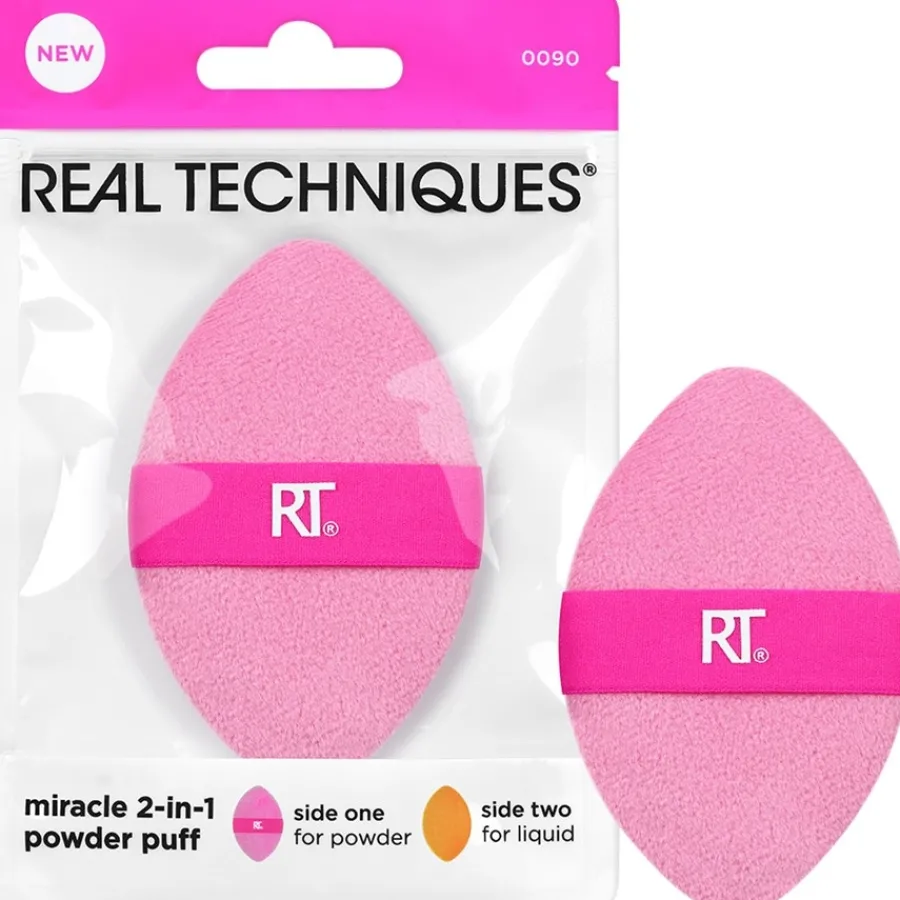 Real Techniques Einzelne Schwämme Miracle 2-in-1 Powder Puff von Clearance