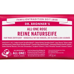 Dr. Bronneru0027s Feste Seifen All-One Rose Reine Naturseife von Dr. Bronner's