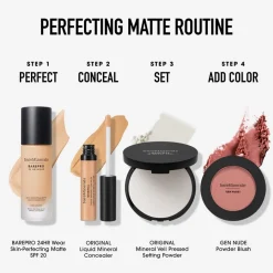 bareMinerals Foundation BAREPRO® 24HR Wear Skin-Perfecting Matte Liquid Foundation Mineral SPF 20 von Discount