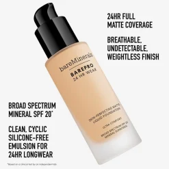bareMinerals Foundation BAREPRO® 24HR Wear Skin-Perfecting Matte Liquid Foundation Mineral SPF 20 von Discount