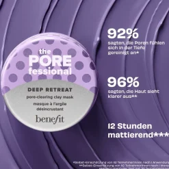 Benefit Gesichtsmasken The POREfessional Deep Retreat - Poren klärende Tonerde Maske von