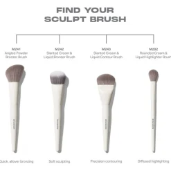 Morphe Gesichtspinsel M242 Slanted Cream & Liquid Bronzer Brush von