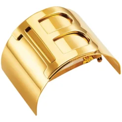 Balmain Hair Couture Haarklammern Gold Plated Clip Logo von Hot