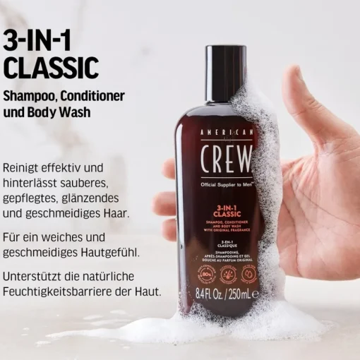 American Crew Haarpflege & Körperpflege 3-in-1 Shampoo, Conditioner and Body Wash von