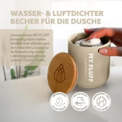 puremetics 3in1 Duschpflege Keramikgefäß Sand von New