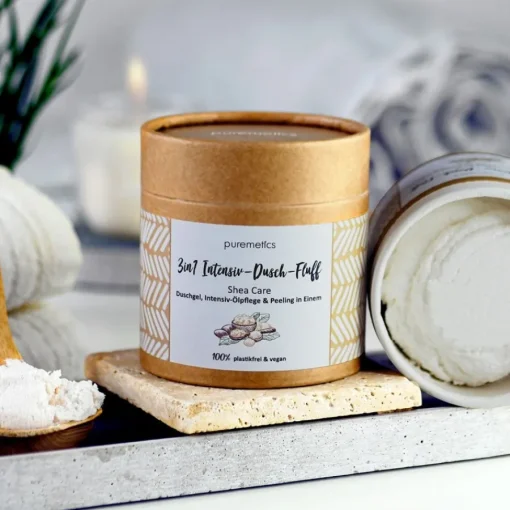 puremetics Körperpflege 3in1 Intensiv-Dusch-Fluff Shea Care von
