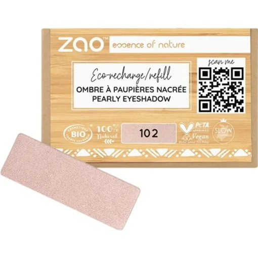 Zao Lidschatten & Primer Pearly Eyeshadow Refill von