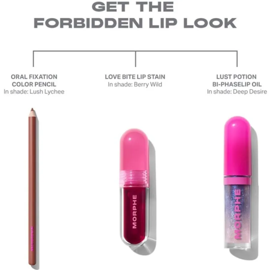 Morphe Lippenstift Love Bite Lip Stain Forbidden Collection von Hot