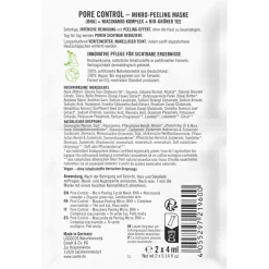 Sante Naturkosmetik Masken Pore Control Mikro-Peeling Maske mit BHA, Niacinamid Komplex & Bio-Grüner Tee von