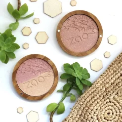 Zao Mineral Puder Bamboo Shine-up Powder von 310 Pink Champagne Sale