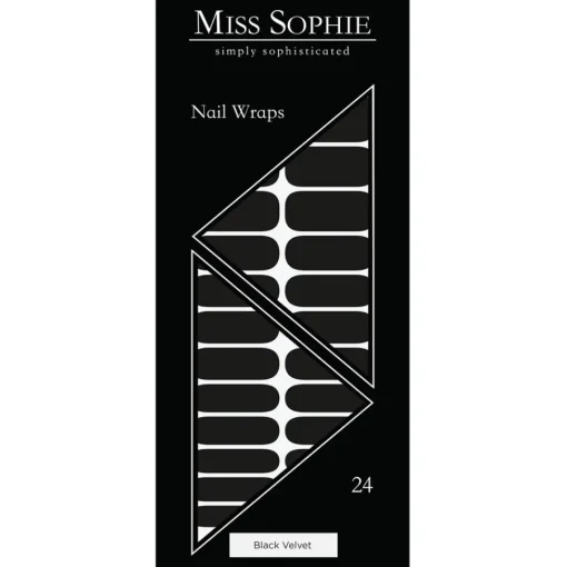 Miss Sophie Nagelfolien Black Velvet Nail Wraps von Discount