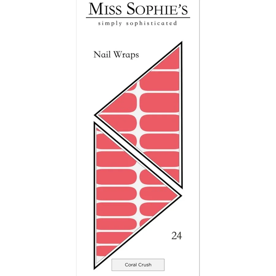 Miss Sophie Nagelfolien Coral Crush Nail Wraps von Clearance