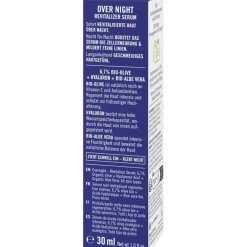 Sante Naturkosmetik Overnight Revitalizer Serum mit Bio-Olive, Hyaluron & Bio-Aloe Vera von