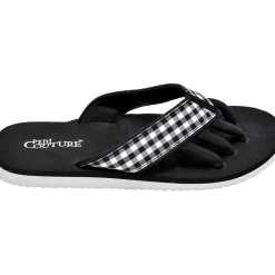 Pedi Couture Pediküre Sandalen Gingham Print von