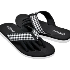 Pedi Couture Pediküre Sandalen Gingham Print von