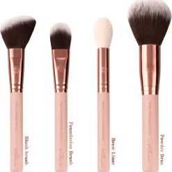 Luvia Cosmetics Pinselset Rose Golden Vintage Set von Discount
