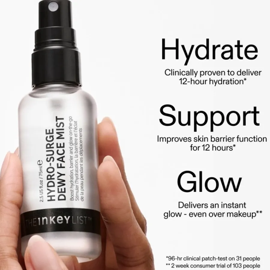 The INKEY List Porenpflege und Reinigung Hydro-surge Dewy Face Mist von