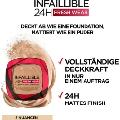 Lu2019Oru00E9al Paris Puder Infaillible 24H Fresh Wear Make-Up-Puder von L’Oréal Paris