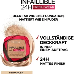 Lu2019Oru00E9al Paris Puder Infaillible 24H Fresh Wear Make-Up-Puder von L’Oréal Paris