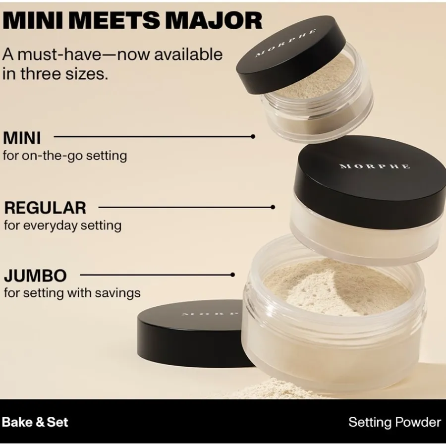 Morphe Puder Totally Set Mini Brighten & Set Powder Duo von