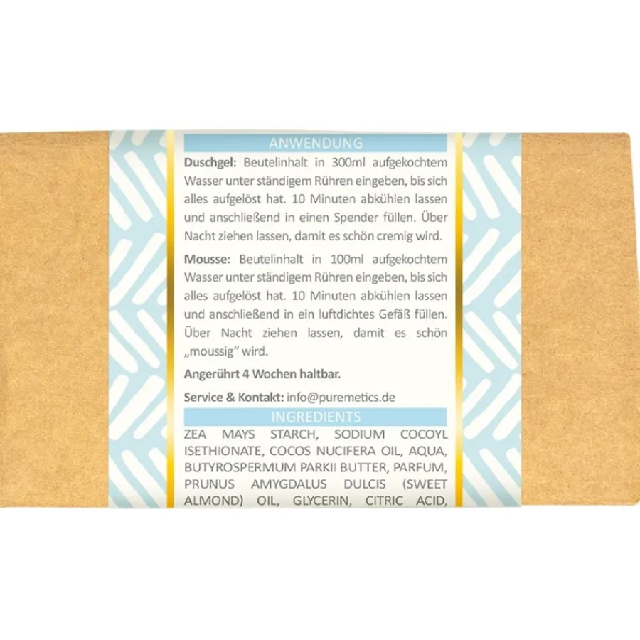 puremetics Duschgel-Pulver Cotton