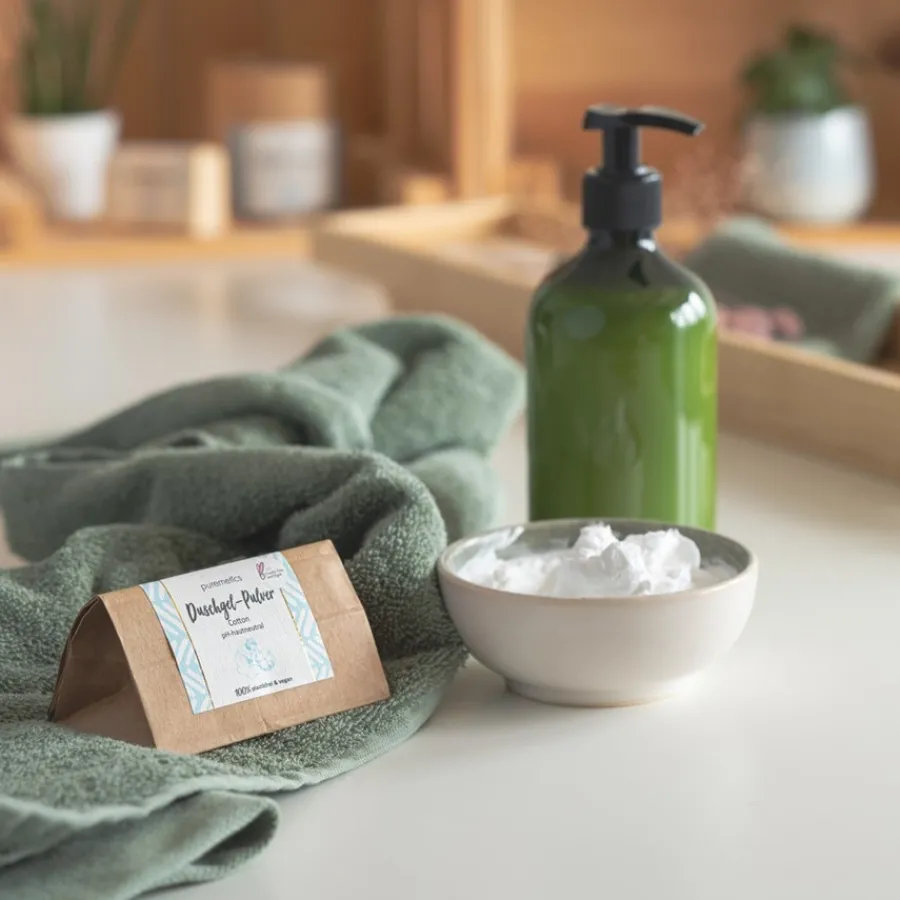 puremetics Duschgel-Pulver Cotton