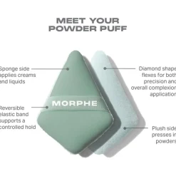 Morphe Schwämme To the Point Dual-Sided Powder Puff von